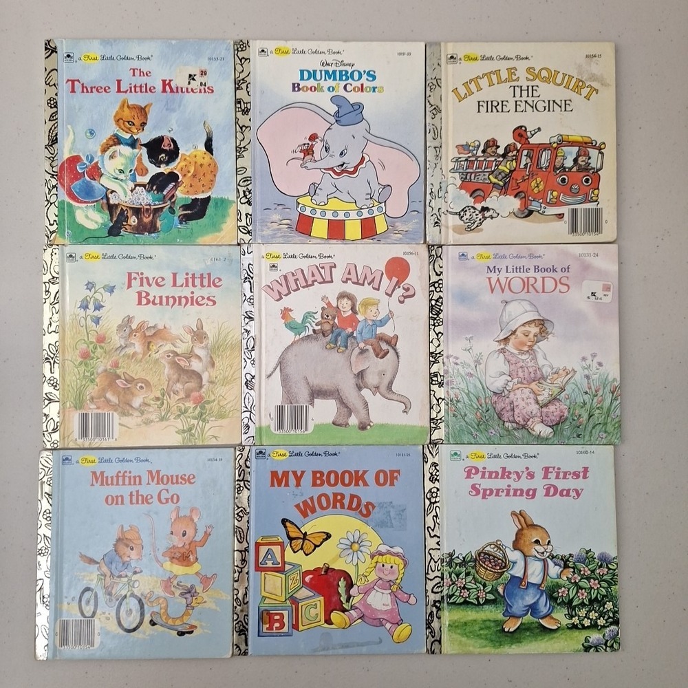 Vintage 1980s A First Little Golden Book Small HC Toddlers Lot Of 9 - Picture 3 of 14